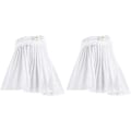 Miniatyrbillede 2 af 5: 1 par aftagelige falske manchetter - Hvide, chiffon manchetter, plisserede C