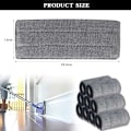 Miniatyrbilde 5 av 5: Mop-puter, 6 reservedeler, mikrofiber mopphode rengjøringsputer