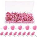Miniatyrbilde 1 av 5: 100 stk. (rosa) veggpushpin, 0,47 tommer dekorative hjerteformet