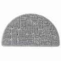 Miniatyrbillede 1 af 5: Halvmåneformet absorberende mikrofiber gulvmåtte (grå) - Entré
