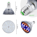 Pikkukuva 4 / 4: 30W 40LED kasvilamppu E27 7 aallonpituudella AC