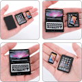 Miniatyrbillede 5 af 5: 3 stk. Mini Metal Dukketilbehørssæt - Sort til Laptops, Tablets