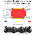Pikkukuva 2 / 5: Nostotyökalu Tesla Model 3/S/X/Y -nostotyökalu, 4 tyynyä säilytyskotelolla, lisävarusteet Tesla-ajoneuvoihin