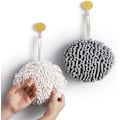 Miniatyrbilde 1 av 5: Chenille håndkle sett med 2, mikrofiber badehåndklær, absorberende håndklær