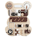 Miniatyrbilde 1 av 5: Travel Busy Board Montessori Aktivitetsbrett Sensorisk Aktivitetsbrett Woode