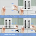 Miniatyrbilde 3 av 5: Securite Placard Child, 10 PCS Baby Cupboard Lock - U-formet barn