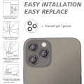 Miniatyrbilde 3 av 5: Bakre kamerabeskytter svart kompatibel med iPhone 13 Pro Max, [A