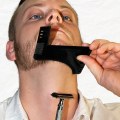 Miniatyrbilde 2 av 5: Svart 4 stk. Beard Shaper Man Beard Shaping Tool Transparent