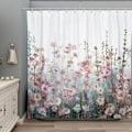 Miniatyrbillede 2 af 5: Farverigt firkantet bruseforhæng til badeværelset, moderne st