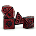 Miniatyrbilde 4 av 5: 7-delt polyhedral terningsett spill, dobbelt-farget polyhedral terningsett,