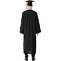 Miniatyrbilde 3 av 5: Gradueringskjole og -hatt for voksne L 2023 Unisex Svart