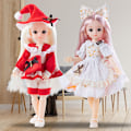 Miniatyrbild 3 av 5: 3 set prinsessklänningar 30cm docka modeklänning nya kläder byte