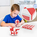 Miniatyrbild 5 av 5: 1 Pack (Röd) Magisk orm med 48 block, Magic Snake Cube Twist P