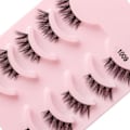 Pikkukuva 2 / 5: 5 paria Mink (1009) Black Cat -tyyliset Mink-ripset - yksi koko