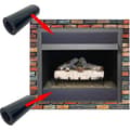 101.6 x 10.16cm - 2-pack Magnetisk Spjällskydd för Eldstad - Eldstadsskydd