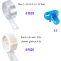 Miniatyrbillede 2 af 5: Ballonbue Kit (14 dele), 6 ruller ballonbue strimmel, 6 ruller