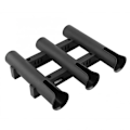 Miniatyrbillede 3 af 4: 3 Link Vertikal Fiske Stang Holder Organizer Pol Rør Rack Sejlbåd