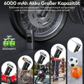 Miniatyrbilde 4 av 5: 6000mAh Mini Elektrisk Luftpumpe, Bærbar Luftkompressor Trådløs