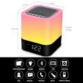 Miniatyrbillede 2 af 5: Trådløs Bluetooth-højttaler med touch-kontrol flerfarvet LED-senge