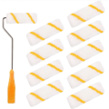 Miniatyrbild 1 av 5: Färgroller 10cm 10 st Färgroller Set Liten Färgroller med 1 Roller Borsthållare 32cm Heminredningsverktyg för Dörr Tak Vägg Golv