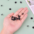 Miniatyrbillede 4 af 5: 100 stk. 12 mm (sorte) trykknapper, små trykknapper i plast til papir