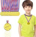 20 stk. et solstråle Olympiske medaljer, plastik guldmedaljer,