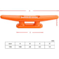 Miniatyrbillede 2 af 5: 2 stk. rebsklamp (orange), til kanoer, fortøjning i høj kvalitet