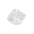 Miniatyrbilde 1 av 5: Buet hjørnelinjal for quilting, lappesøm - Rund kant S
