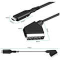 Pikkukuva 2 / 5: SCART-HDMI-kaapeli - SCART-HDMI-sovitin - All-in-one SCART-HDMI