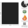 Miniatyrbilde 2 av 5: Set med 8 grillmatter - 40x33cm - Teflonmatte, non-stick