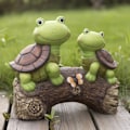 Miniatyrbillede 2 af 5: (Skildpadde) Solharpiks Dyrestatue Have Dekorativ Lampe