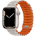 Miniatyrbilde 1 av 5: Star-Orange, kompatibel med Apple Watch-rem 41mm 40mm 38mm, myk