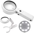 1 st 2-i-1 LED-förstoringsglas, 5X/11X förstoring, 8