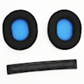 Miniatyrbilde 3 av 3: Reservedeler til øreputer for Sennheiser Hd8 / hd8 Dj / hd6 Mix - Blac