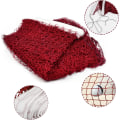 Miniatyrbillede 3 af 5: Foldbar Badminton Net, Bærbar Badminton Net, 610 x 76 cm Volleyball Net, Justerbar Foldbar og Holdbar Udendørs Badminton Net til Indendørs eller Udendørs Sport (Vinrød)
