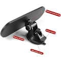 Miniatyrbilde 5 av 5: Bakre speil, Universal bil lastebil bakspeil, 360° justerbar innvendig bakspeil med sugekopp, 220*65mm