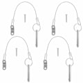 Miniatyrbillede 1 af 5: 4 stk. Hurtigudløserstifter, 6,3 mm øverste stiftdiameter, 51 mm samlet L