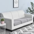 Miniatyrbild 4 av 5: Grå Hög Elastisk Soffa Säte Överdrag Vardagsrum Soffa Säte Överdrag Sof