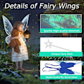 Miniatyrbild 5 av 5: Fe vingar för vuxna, blå älvklänning för kvinnor, älvvingar för vuxna, Winx älvvingar för vuxna till Halloween, födelsedag, jul, temafest