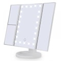 Pikkukuva 1 / 5: Meikkipöytäpeili, kolmiosainen suurennuspeili 22 LED-valolla, 10X/3X/2X valaistu