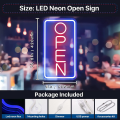 Miniatyrbild 2 av 5: LED Open Neon Bokstav Väggkonst Öppen Ljusskylt USB Dimbar Neon L