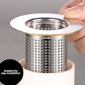Miniatyrbillede 3 af 4: 2-pak badekar afløbsfilter, rustfrit stål brusefilter -