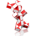 Miniatyrbild 1 av 5: 1 Pack (Röd) Magisk orm med 72 block, Magic Snake Cube Twist P
