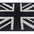 Miniatyrbillede 3 af 5: Taktisk britisk hvid sort Union Jack flag af England Storbri