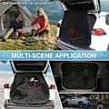 Miniatyrbilde 3 av 3: 1 stk 150 x 175 cm Magnetisk Bil Trunk Myggnett til SUV Camping