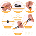 Pikkukuva 4 / 5: Retractable Clothesline, 8M Portable Expandable Laundry Line, Cam