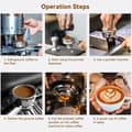 Miniatyrbilde 2 av 5: 51mm ikke-trykkfilter, rustfritt stål kaffefilter trykk
