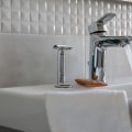 Miniatyrbilde 3 av 5: Stativ for barberhøvel i rustfritt stål, holder for barberkost, luksuriøs