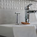Miniatyrbillede 3 af 5: Stål Sikkerhedsbarbermaskine Stativ, Barberkost Holder, Luksus