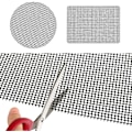 Miniatyrbilde 3 av 5: 4-delt grill, grillnett, gjenbrukbar og kuttbar grillmatte, non-stick glassfiber grillnett grillmatte for utendørs - 40x33cm
